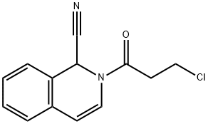 2-(3-CHLOROPROPANOYL)-1,2-DIHYDROISOQUINOLINE-1-CARBONITRILE Structure