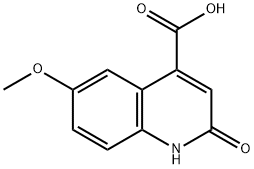 2-HYDROXY-6-METHOXY-QUINOLINE-4-CARBOXYLIC ACID Structure