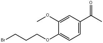 1-(4-(3-bromopropoxy)- 3-methoxyphenyl)ethanone Structure