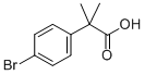 2-(4-Bromophenyl)-2-methylpropionic acid Structure