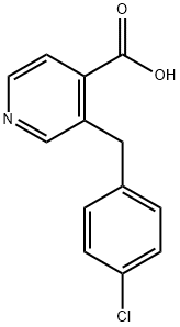 3-[(4-CHLOROPHENYL)METHYL]-PYRIDINE-4-CARBOXYLIC ACID Structure
