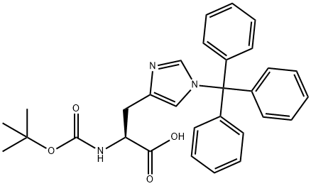 Boc-His(Trt)-OH Structure