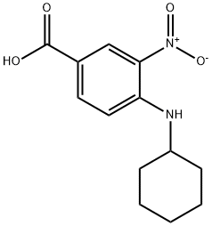 4-CYCLOHEXYLAMINO-3-NITRO-BENZOIC ACID Structure