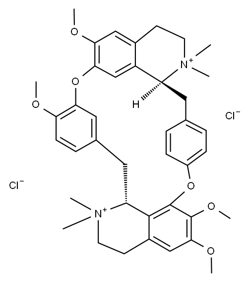 dimethyltubocurarinium chloride Structure
