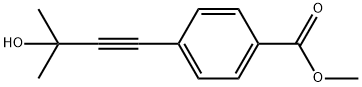 4-(3-HYDROXY-3-METHYLBUT-1-YNYL)BENZOIC ACID METHYL ESTER Structure