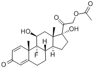 Isoflupredone Acetate Structure