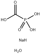 Phosphonoformic acid trisodium salt hexahydrate Structure