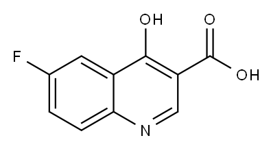 6-FLUORO-4-HYDROXYQUINOLINE-3-CARBOXYLIC ACID Structure