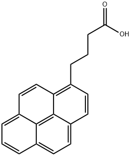 1-PYRENEBUTYRIC ACID Structure