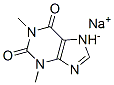 3,7-dihydro-1,3-dimethyl-1H-purine-2,6-dione, sodium salt  Structure