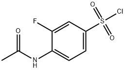 4-acetamido-3-fluorobenzene-1-sulfonyl chloride Structure