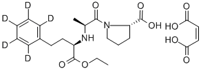 Enalapril-d5 Maleate Salt Structure