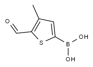 5-Formyl-4-methylthiophene-2-boronic acid, 97% Structure