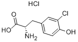 3-CHLORO-L-TYROSINE HYDROCHLORIDE Structure
