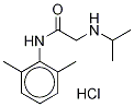 2-(IsopropylaMino)-2',6'-acetoxylidide Hydrochloride Structure