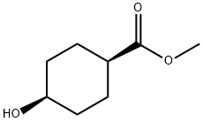 Cyclohexanecarboxylic acid, 4-hydroxy-, Methyl ester, cis- Structure