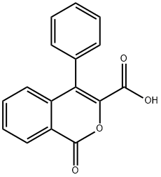 1-OXO-4-PHENYL-1H-ISOCHROMENE-3-CARBOXYLIC ACID Structure
