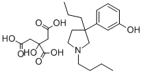 Phenol, 3-(1-butyl-3-propyl-3-pyrrolidinyl)-, citrate Structure