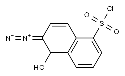 2-Diazo-1-naphthol-5-sulfonyl chloride  Structure