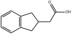 2-Indanylacetic acid Structure