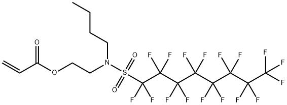 2-(N-BUTYLPERFLUOROOCTANESULFONAMIDO)ETHYL ACRYLATE Structure