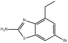 2-BENZOTHIAZOLAMINE, 6-BROMO-4-ETHYL- Structure