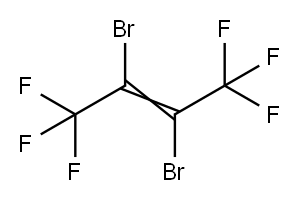 2,3-DIBROMOHEXAFLUORO-2-BUTENE Structure