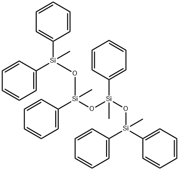 1,3,5,7-tetramethyl-1,1,3,5,7,7-hexaphenyltetrasiloxane Structure
