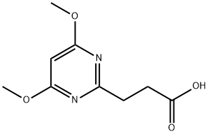 3-(4,6-DIMETHOXYPYRIMIDIN-2-YL)PROPANOICACID
 Structure