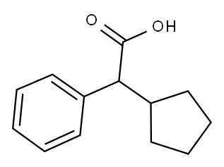 ALPHA-PHENYLCYCLOPENTANEACETIC ACID Structure