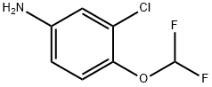 3-CHLORO-4-DIFLUOROMETHOXY-PHENYLAMINE Structure