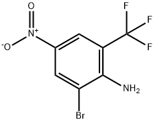 2-Amino-3-bromo-5-nitrobenzotrifluoride 95+% Structure