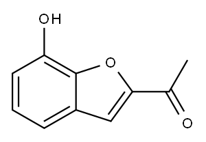 2-ACETYL-7-HYDROXYBENZOFURAN Structure