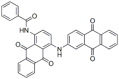 N-[4-[(9,10-Dihydro-9,10-dioxoanthracen-2-yl)amino]-9,10-dihydro-9,10-dioxoanthracen-1-yl]benzamide Structure