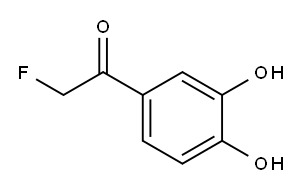 Ethanone, 1-(3,4-dihydroxyphenyl)-2-fluoro- (9CI) Structure