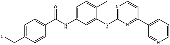 4-Chloromethyl-N-[4-methyl-3-[[4-(pyridin-3-yl)pyrimidin-2-yl]amino]phenyl]benzamide Structure
