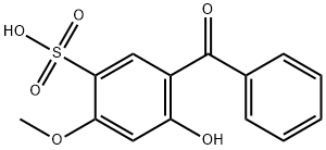 2-Hydroxy-4-methoxybenzophenone-5-sulfonic acid Structure