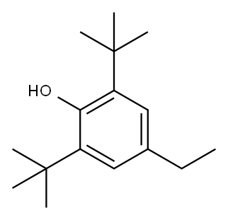 2,6-Ditert-butyl-4-ethylphenol Structure