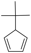 T-BUTYLCYCLOPENTADIENE Structure