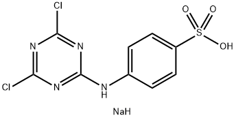 sodium p-[(4,6-dichloro-1,3,5-triazin-2-yl)amino]benzenesulphonate Structure