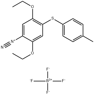 2,5-diethoxy-4-(p-tolylthio)benzenediazonium tetrafluoroborate Structure