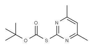 S-Boc-2-mercapto-4,6-dimethylpyrimidine Structure