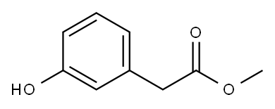 3-HYDROXYPHENYLACETIC ACID METHYL ESTER Structure
