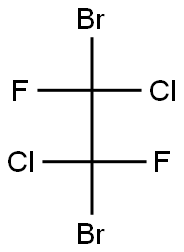 1,2-Dichloro-1,2-dibromo-1,2-difluoroethane Structure
