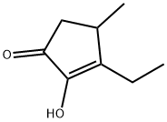 3-ethyl-2-hydroxy-4-methylcyclopent-2-en-1-one Structure