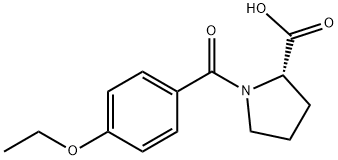 1-(4-ETHOXY-BENZOYL)-PYRROLIDINE-2-CARBOXYLIC ACID Structure