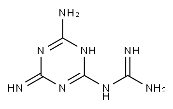 (4,6-DIAMINO-1,3,5-TRIAZINE-2-YL)GUANIDINE Structure
