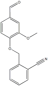 2-[(4-formyl-2-methoxyphenoxy)methyl]benzonitrile Structure