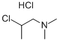 2-Dimethylaminoisopropyl chloride hydrochloride Structure
