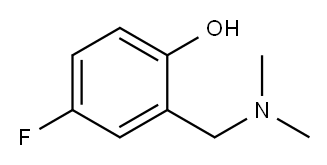 2-DIMETHYLAMINOMETHYL-4-FLUORO-PHENOL Structure